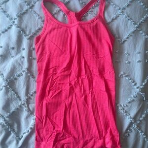 Lululemon hot pink Ebb to Street racer back tank